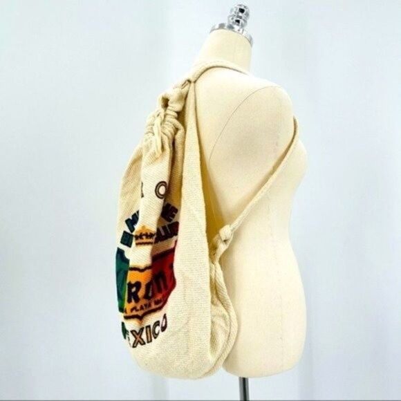 Corona beer Mexico paper bag backpack knit canvas large BoxV - Picture 3 of 3